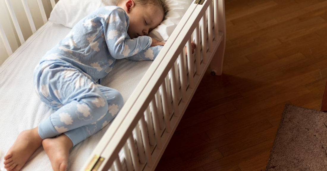 Toddler Slepeing in Crib